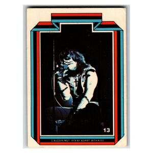 Donruss Kiss Peter Criss 1978 Music Non-Sport Card #13